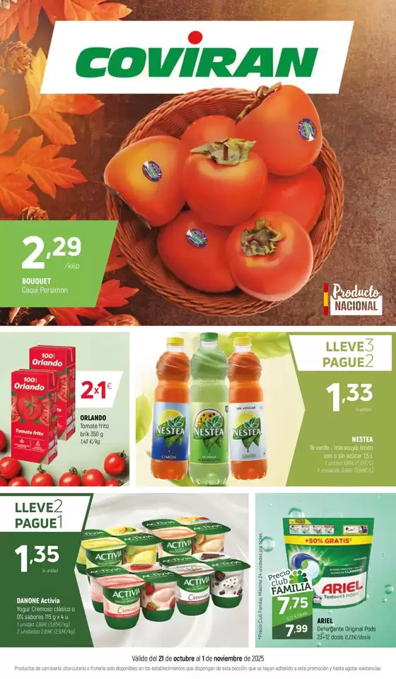 Catálogo Coviran en Corçà | Válido del 21 de octubre al 1 de noviembre de 2025 | 2025-10-21T00:00:00.000Z - 2025-11-01T00:00:00.000Z