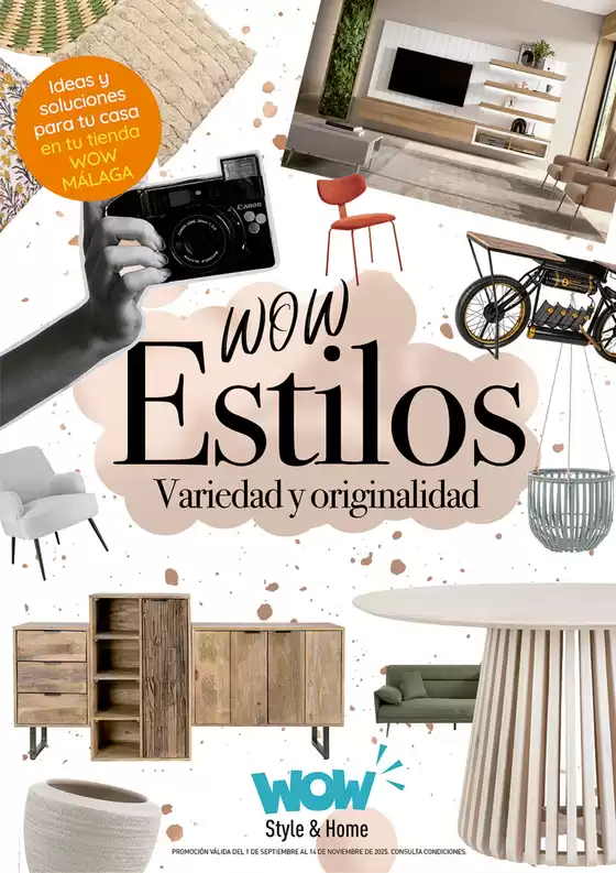 Catálogo WOW Málaga, Style&Home by Mubak en Bilbao | Wow Estilos Variedad Y Originalidad | 2025-10-20T00:00:00.000Z - 2025-11-14T00:00:00.000Z