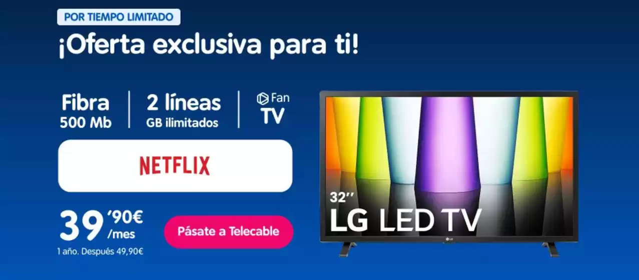 Catálogo Telecable en Nava | ¡Oferta exclusiva para ti! | 2025-10-20T00:00:00.000Z - 2025-11-03T00:00:00.000Z