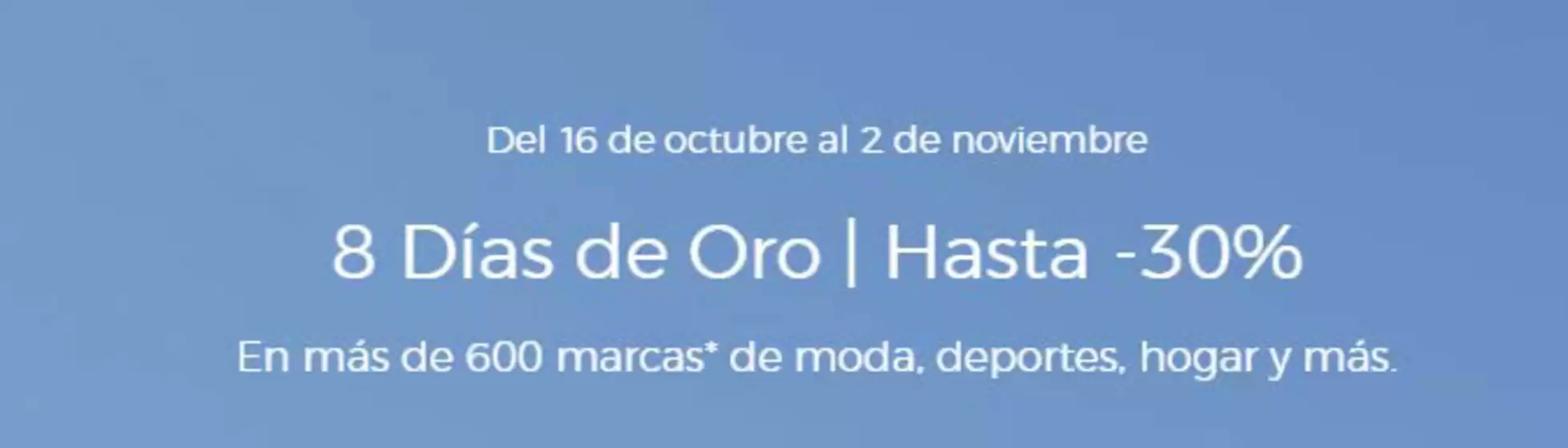 Catálogo El Corte Inglés Outlet en Fuengirola | 8 Días de Oro  | 2025-10-20T00:00:00.000Z - 2025-11-02T00:00:00.000Z