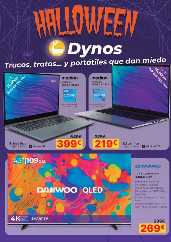 Catálogo Dynos Informática en Benidorm | Trucos, tratos… y portátiles que dan miedo | 2025-10-21T00:00:00.000Z - 2025-10-31T00:00:00.000Z