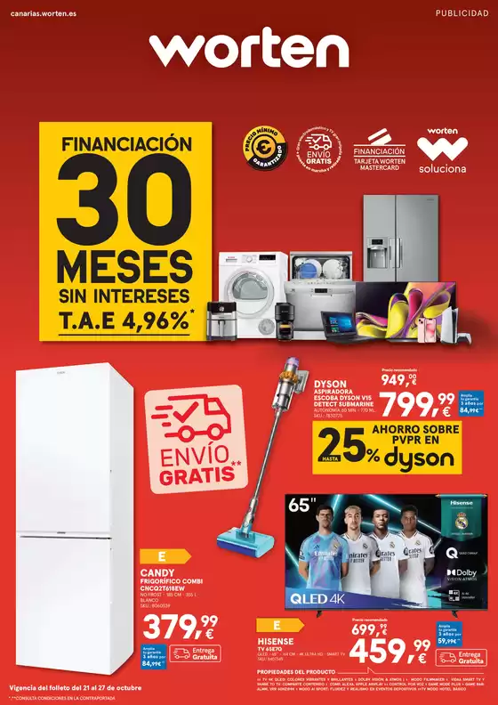 Catálogo Worten en Sant Feliu de Guíxols | Vigencia del folleto del 21 al 27 de octubre | 2025-10-21T00:00:00.000Z - 2025-10-27T00:00:00.000Z