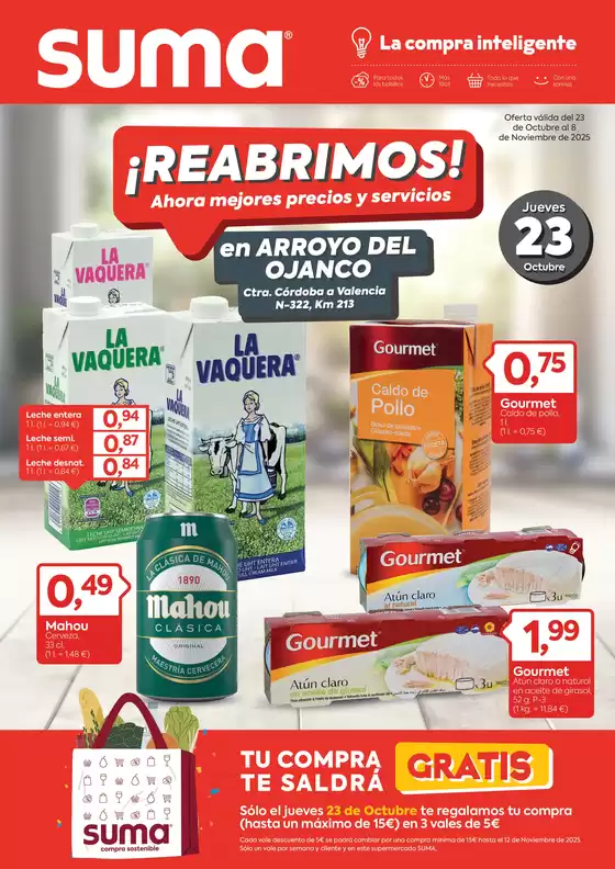Catálogo Suma Supermercados | ¡REABRIMOS! | 2025-10-23T00:00:00.000Z - 2025-11-08T00:00:00.000Z