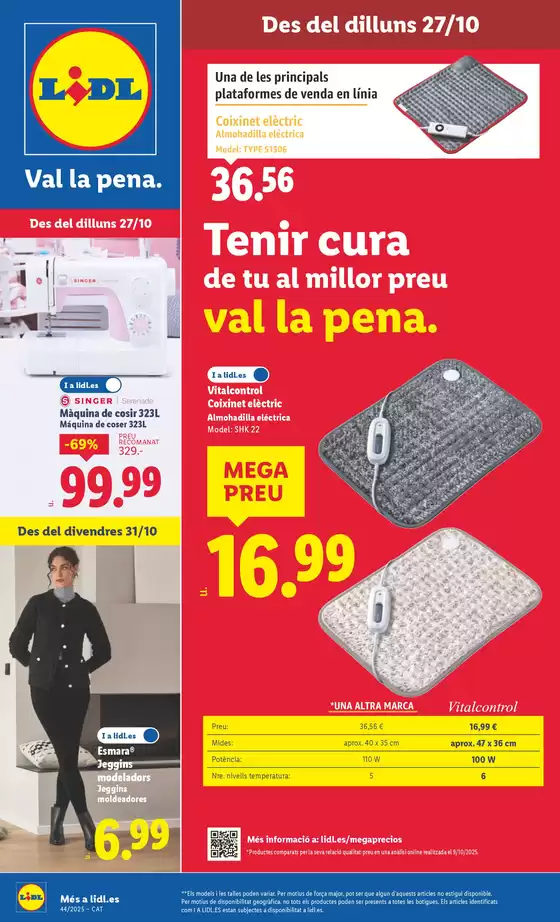 Catálogo Lidl en Montcada i Reixac | ¡Bazar Lidl! Ofertas válidas del 27/10 al 02/11 | 2025-10-27T00:00:00.000Z - 2025-11-02T00:00:00.000Z