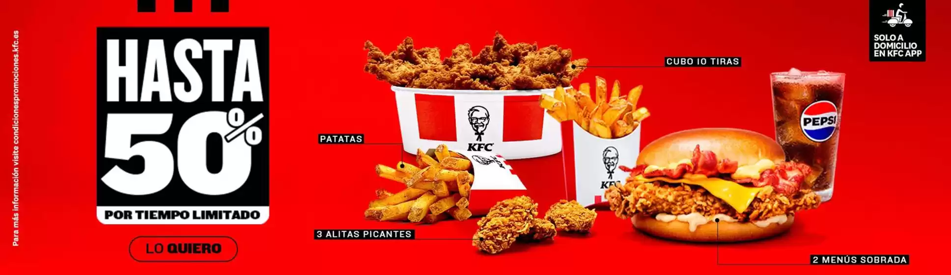 Catálogo KFC en Abrera | Hasta 50% | 2025-10-22T00:00:00.000Z - 2025-10-31T00:00:00.000Z