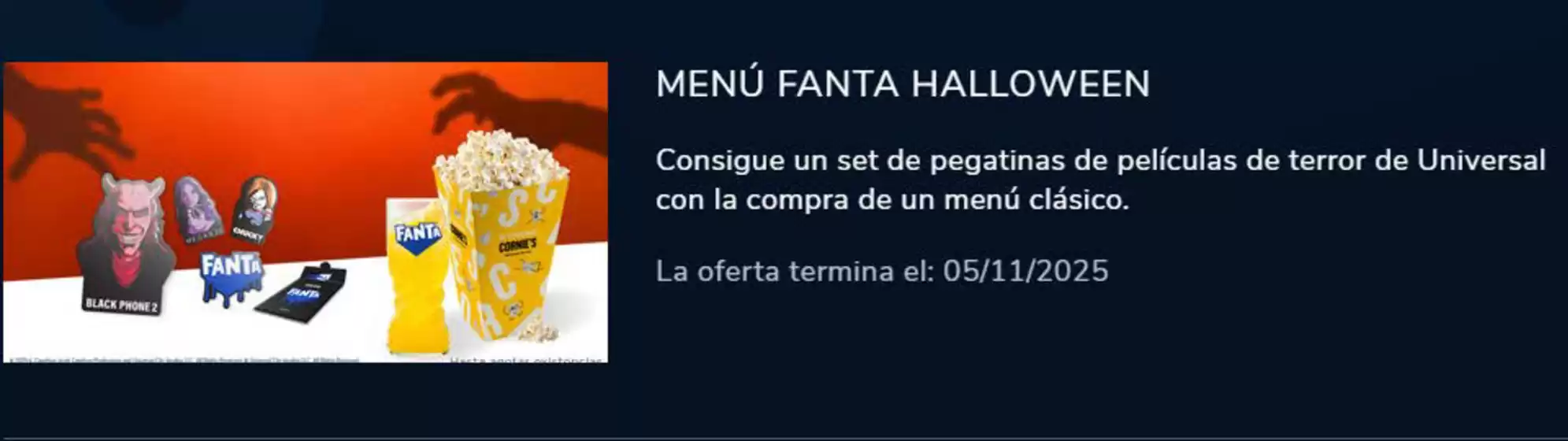 Catálogo Cinesa en Enciso | Menú Fanta Halloween | 2025-10-22T00:00:00.000Z - 2025-11-05T00:00:00.000Z