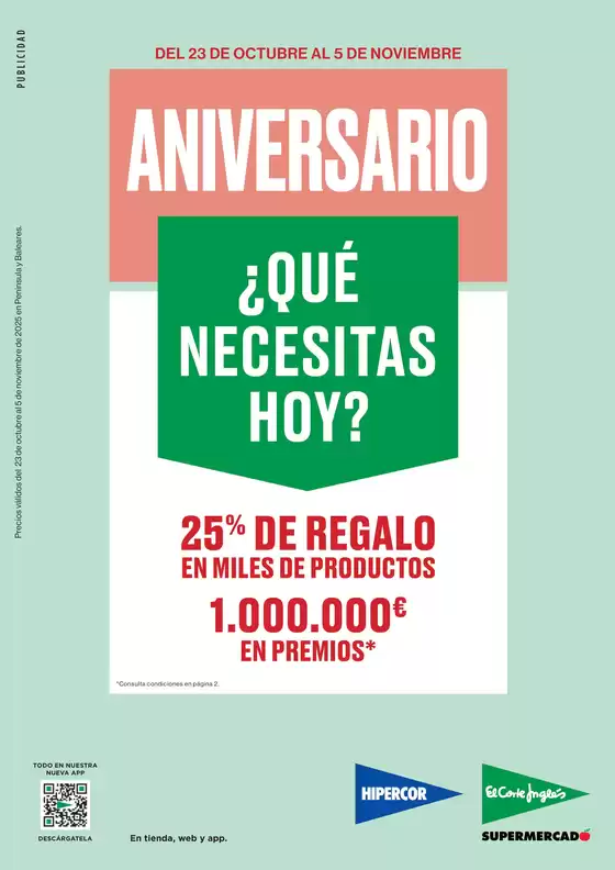 Catálogo Hipercor | ¿Qué necesitas hoy? | 2025-10-23T00:00:00.000Z - 2025-11-05T00:00:00.000Z
