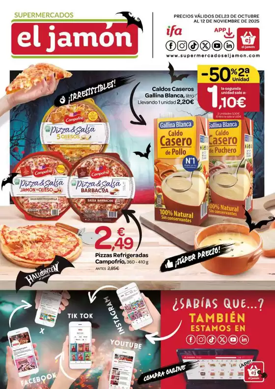 Catálogo Supermercados El Jamón | Precios Válidos Del 23 De Octubre Al 12 De Noviembre De 2025 | 2025-10-23T00:00:00.000Z - 2025-11-12T00:00:00.000Z
