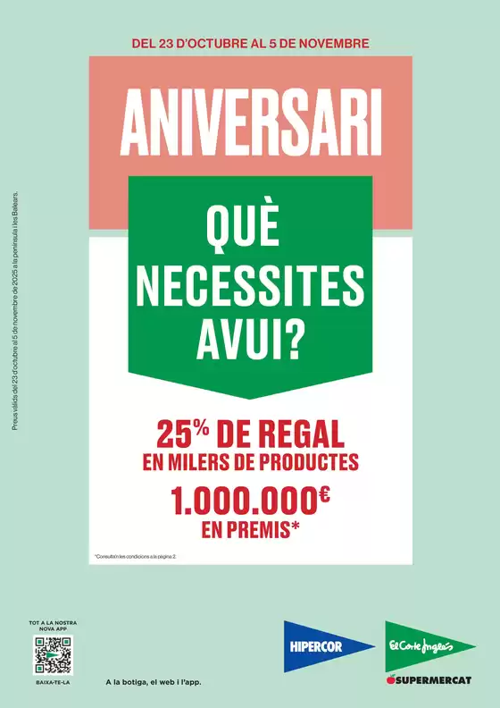 Catálogo El Corte Inglés | Què Necessites Avui? | 2025-10-23T00:00:00.000Z - 2025-11-05T00:00:00.000Z