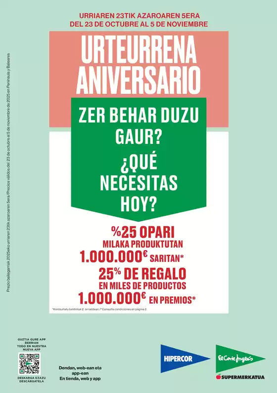 Catálogo El Corte Inglés | Zer Behar Duzu Gaur? | 2025-10-23T00:00:00.000Z - 2025-11-05T00:00:00.000Z