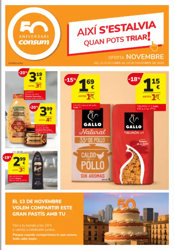 Catálogo Consum | Així S'estalvia Quan Pots Triar! | 2025-10-23T00:00:00.000Z - 2025-11-19T00:00:00.000Z