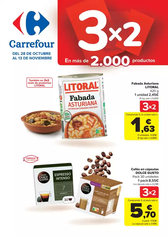 Catálogo Carrefour en Mairena del Alcor | 50% QUE VUELVE + 3x2  | 2025-10-28T00:00:00.000Z - 2025-11-13T00:00:00.000Z