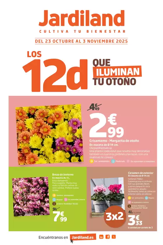 Catálogo Jardiland | Los 12d Que Iluminan Tu Otoño | 2025-10-23T00:00:00.000Z - 2025-11-03T00:00:00.000Z