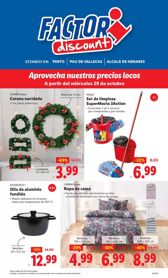 Catálogo FACTORI discount en Pedrezuela | Factori discount - Ofertas válidas del 29/10 al 03/11 | 2025-10-29T00:00:00.000Z - 2025-11-03T00:00:00.000Z