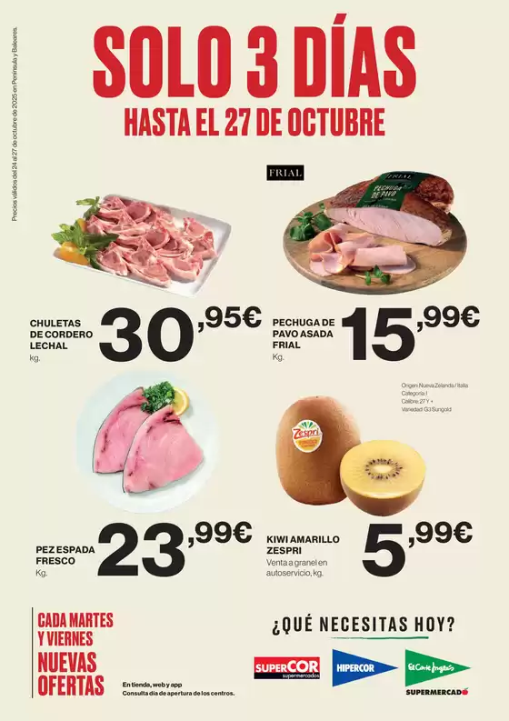 Catálogo Hipercor en Sitges | ¡Solo 3 días! | 2025-10-24T00:00:00.000Z - 2025-10-27T00:00:00.000Z