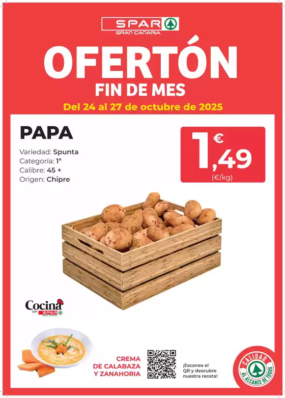 Catálogo SPAR Gran Canaria en Sitges | Ofertón | 2025-10-24T00:00:00.000Z - 2025-10-27T00:00:00.000Z