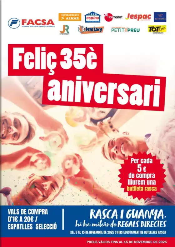 Catálogo Supermercats Jespac | Feliç 35è Aniversari | 2025-10-24T00:00:00.000Z - 2025-11-15T00:00:00.000Z