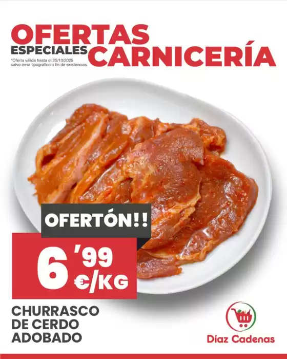 Catálogo Díaz Cadenas |  ¡Ofertas irresistibles en nuestra carnicería! | 2025-10-24T00:00:00.000Z - 2025-10-25T00:00:00.000Z