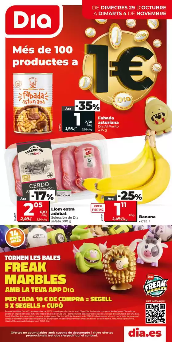Més de 100 productes Dia del 29/10 al 04/11