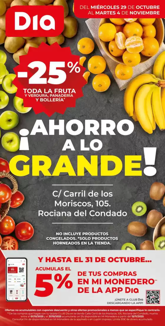 Ahorro a lo grande del 29/10 al 04/11