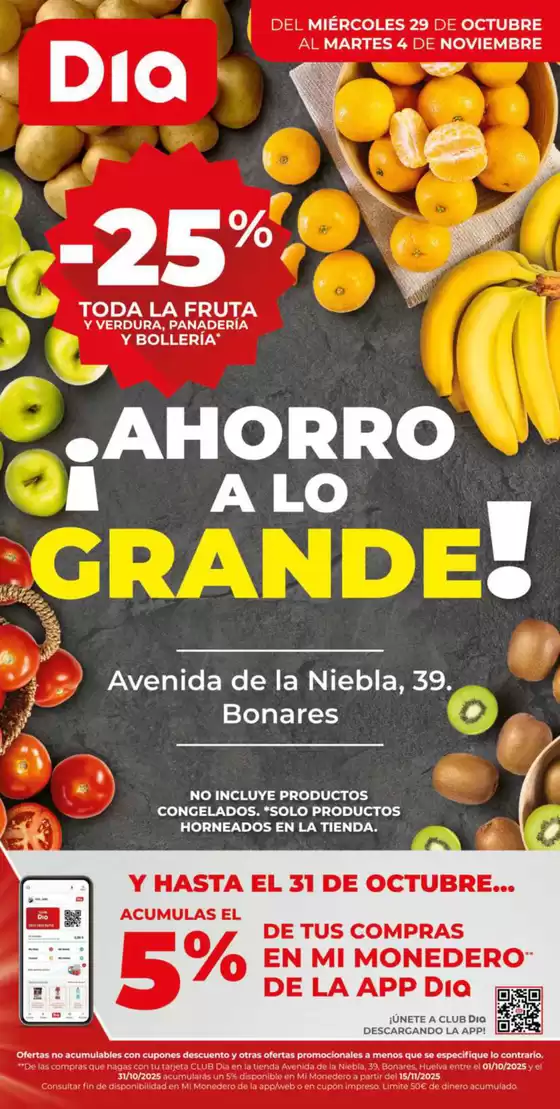 Ahorro a lo grande del 29/10 al 04/11