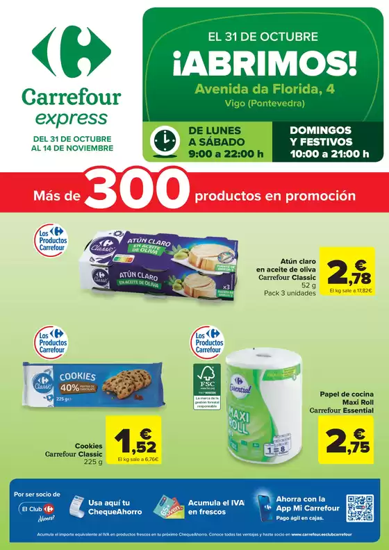 Catálogo Carrefour Express en Amurrio | ABRIMOS! | 2025-10-31T00:00:00.000Z - 2025-11-14T00:00:00.000Z
