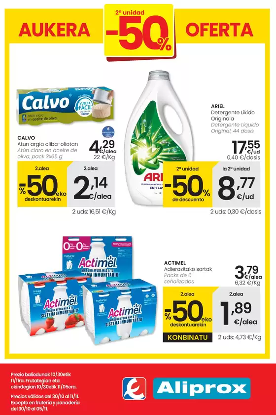 2a unidad -50% Aliprox