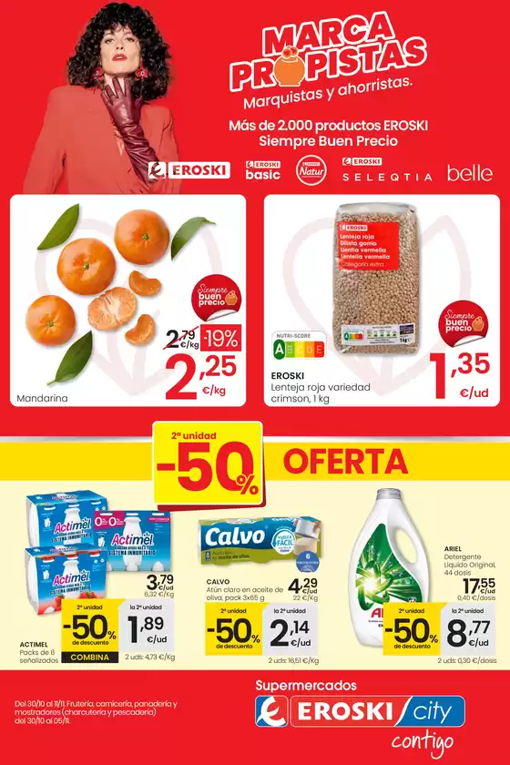 Precio más bajo SUPERMERCADOS EROSKI