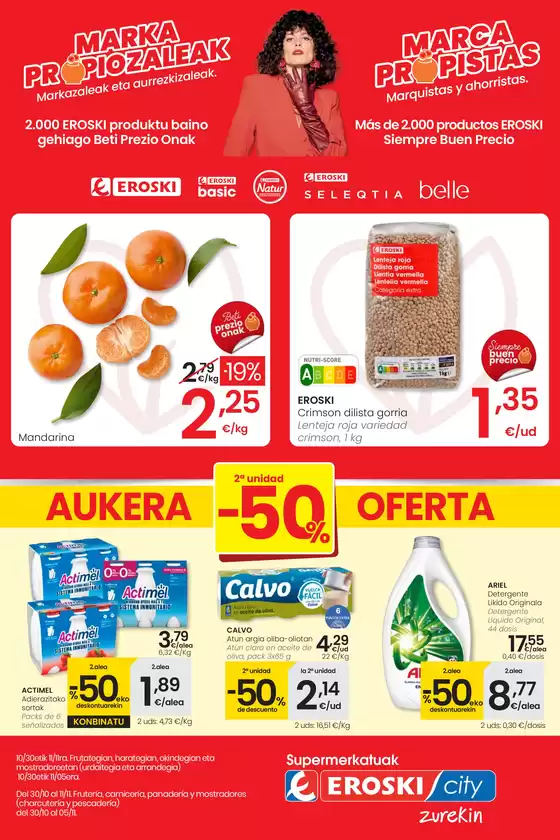 Catálogo Eroski en Binissalem | Prezio Merkeagoa SUPERMERCADOS EROSKI | 2025-10-30T00:00:00.000Z - 2025-11-11T00:00:00.000Z