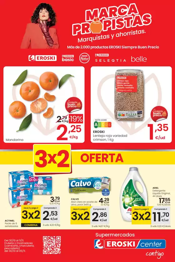 Catálogo Eroski en Binissalem | 2a unidad -70% | 2025-10-30T00:00:00.000Z - 2025-11-11T00:00:00.000Z