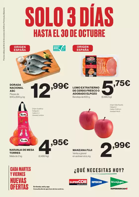 Catálogo Hipercor | ¡Solo 3 días! | 2025-10-28T00:00:00.000Z - 2025-10-30T00:00:00.000Z
