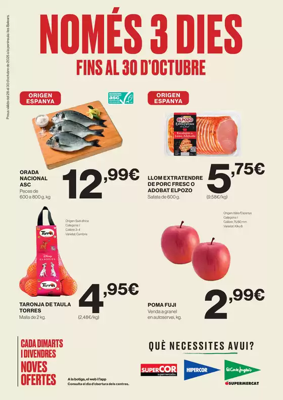 Catálogo Hipercor | Només 3 Dies | 2025-10-28T00:00:00.000Z - 2025-10-30T00:00:00.000Z
