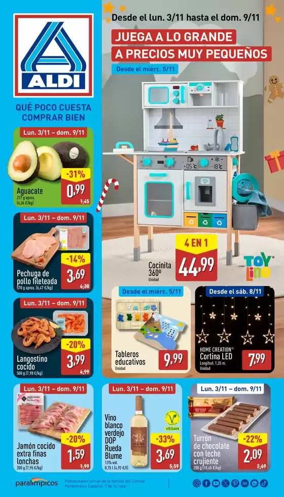 Catálogo ALDI en Binissalem | Qué poco cuesta comprar bien | 2025-11-03T00:00:00.000Z - 2025-11-09T00:00:00.000Z