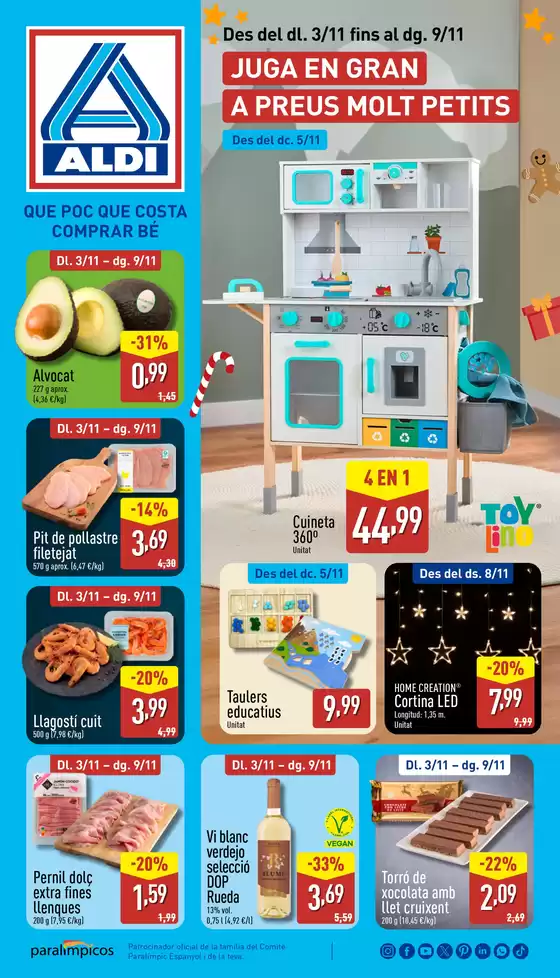 Catálogo ALDI en Malgrat de Mar | Qué poco cuesta comprar bien | 2025-11-03T00:00:00.000Z - 2025-11-09T00:00:00.000Z