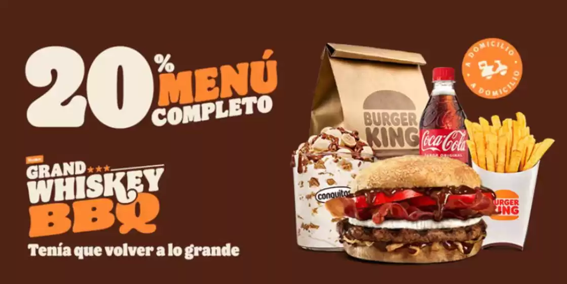 Catálogo Burger King en Madrid | 20 % Menu Completo | 2025-10-28T00:00:00.000Z - 2025-11-08T00:00:00.000Z