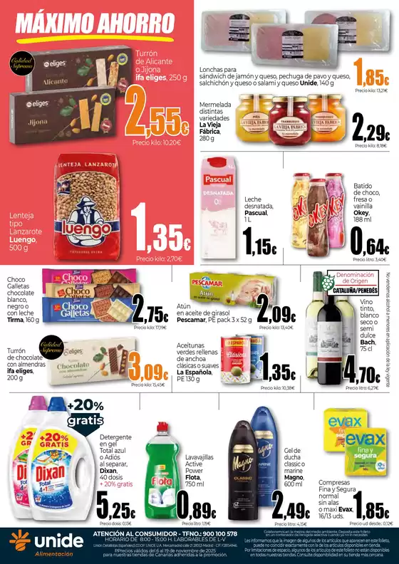 Comprometidos con tu ahorro UNIDE Alimentación Canarias