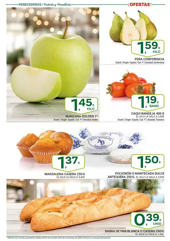 Del 27 de octubre al 26 de noviembre de 2025.