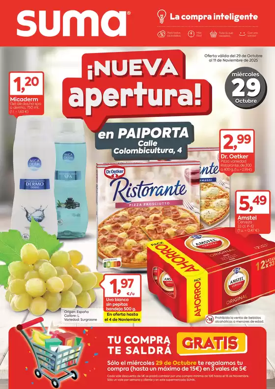 Catálogo Suma Supermercados en Torremolinos | Nueva Apertura! | 2025-10-29T00:00:00.000Z - 2025-11-11T00:00:00.000Z