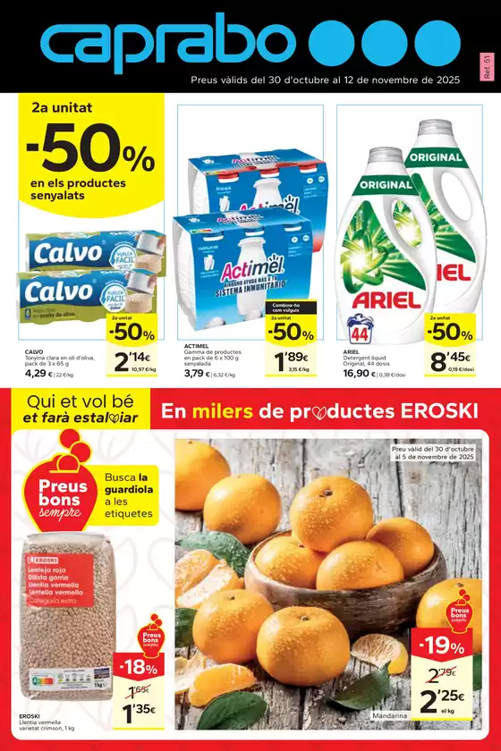 Catálogo Caprabo | 2a unitat -50% | 2025-10-30T00:00:00.000Z - 2025-11-12T00:00:00.000Z