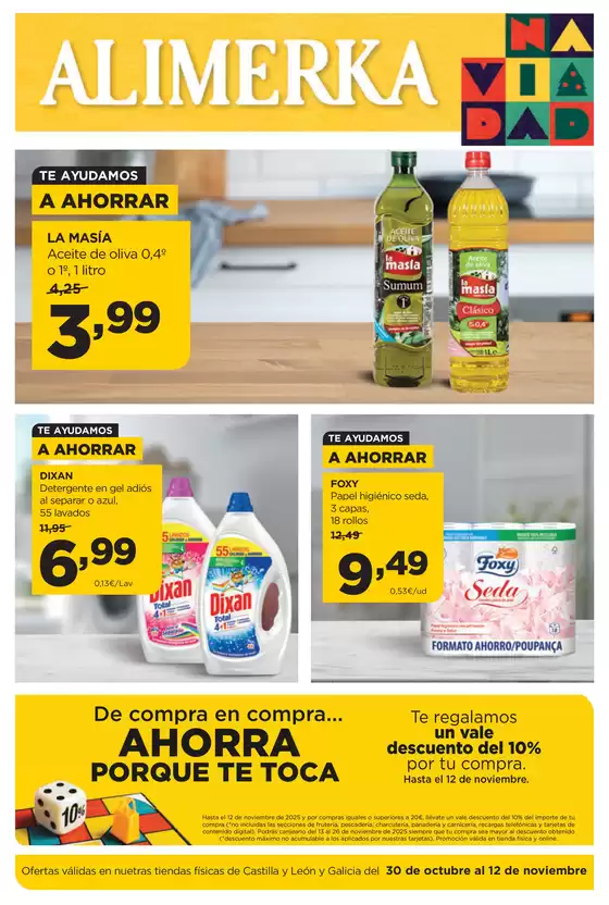 Ofertas válidas del 30 de octubre al 12 de noviembre