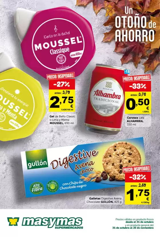 Catálogo Masymas en Loeches | Un Otoño De Ahorro | 2025-10-31T00:00:00.000Z - 2025-11-20T00:00:00.000Z