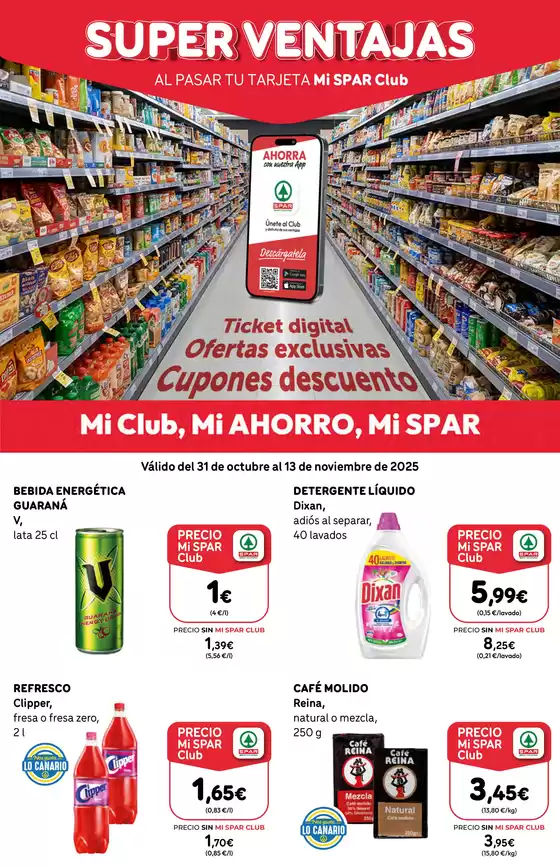 Catálogo SPAR Gran Canaria | Válido del 31 de octubre al 13 de noviembre de 2025 | 2025-10-31T00:00:00.000Z - 2025-11-13T00:00:00.000Z