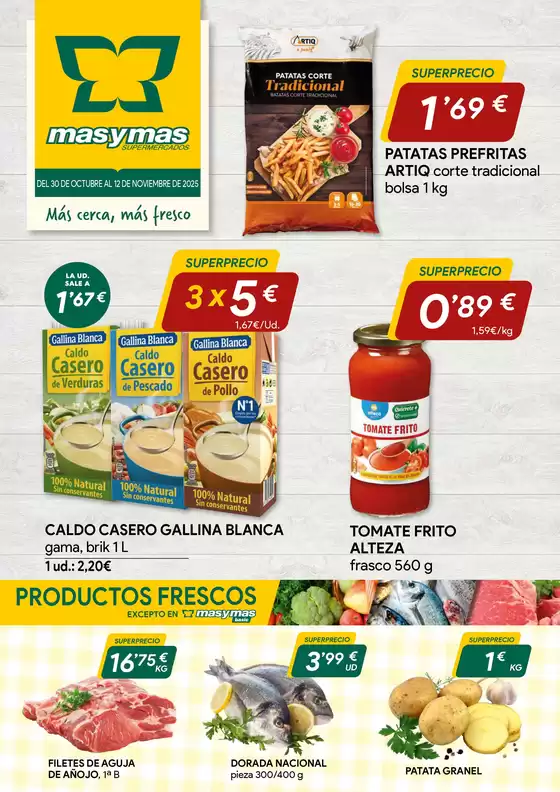 Catálogo Masymas | Más cerca, más fresco | 2025-10-30T00:00:00.000Z - 2025-11-12T00:00:00.000Z