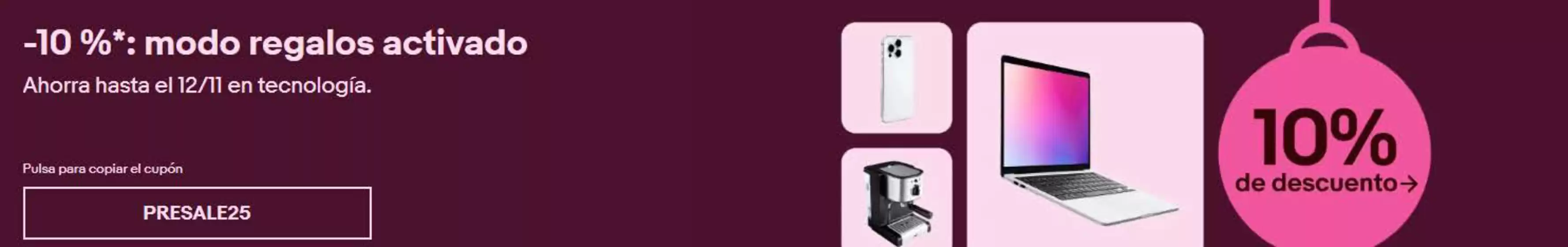 Catálogo eBay en Cañete de las Torres | 10% de descuento | 2025-10-31T00:00:00.000Z - 2025-11-12T00:00:00.000Z