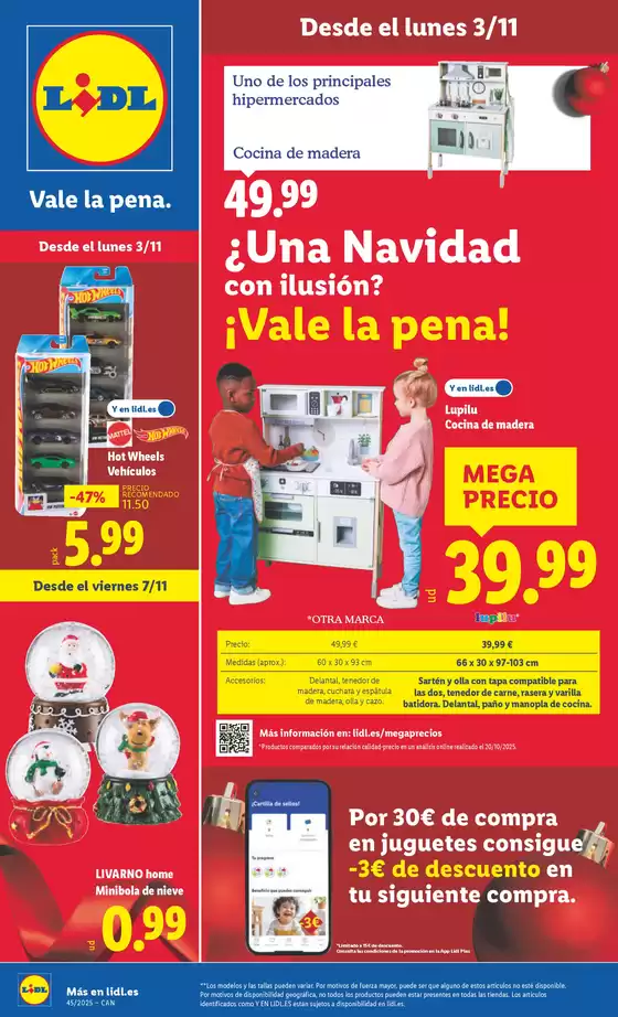 ¡Bazar Lidl! Ofertas válidas del 03/11 al 09/11