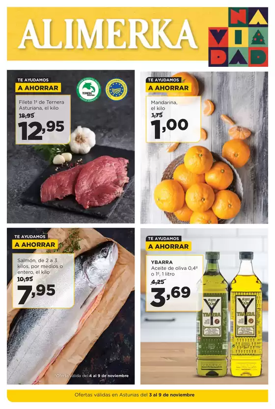 Catálogo Alimerka en Sant Boi | Ofertas válidas en Asturias del 3 al 9 de noviembre | 2025-11-03T00:00:00.000Z - 2025-11-09T00:00:00.000Z