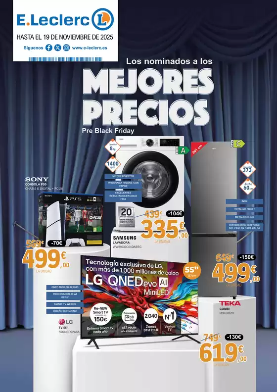 Catálogo E.Leclerc en Badajoz | Mejores precios Electro | 2025-11-03T00:00:00.000Z - 2025-11-19T00:00:00.000Z