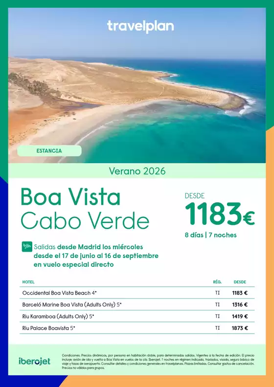 Catálogo Travelplan en Granada | Travelplan Isla de Boa Vista | 2026-06-17T00:00:00.000Z - 2026-09-16T00:00:00.000Z