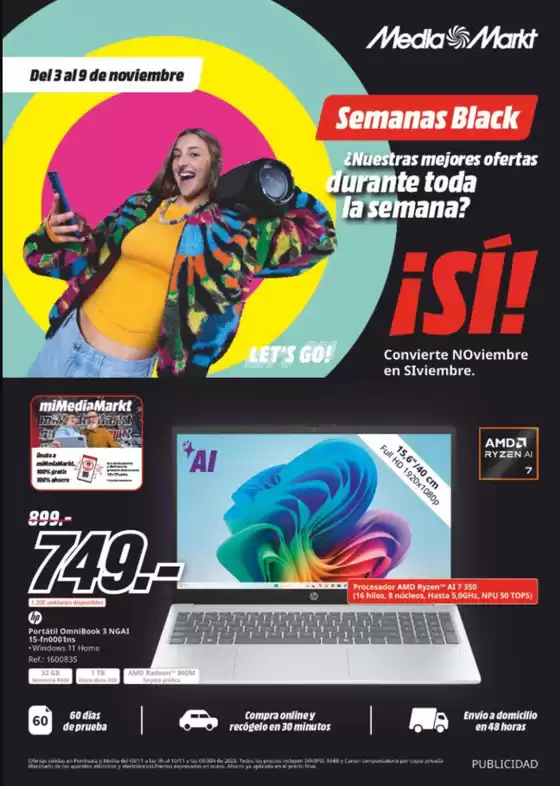 Catálogo MediaMarkt en Mairena del Aljarafe | Semanas Black | 2025-11-03T00:00:00.000Z - 2025-11-09T00:00:00.000Z