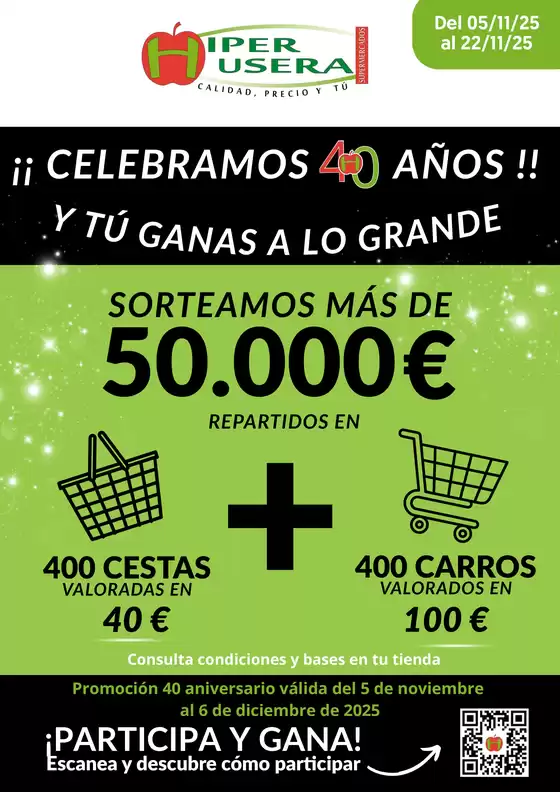Catálogo Hiper Usera en Palomares del Río | Catálogo Hiper Usera | 2025-11-05T00:00:00.000Z - 2025-11-22T00:00:00.000Z